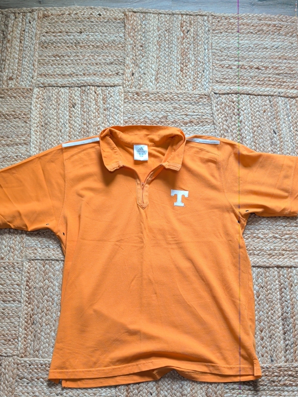 Vintage adidas Tennessee Orange Zip Polo Shirt